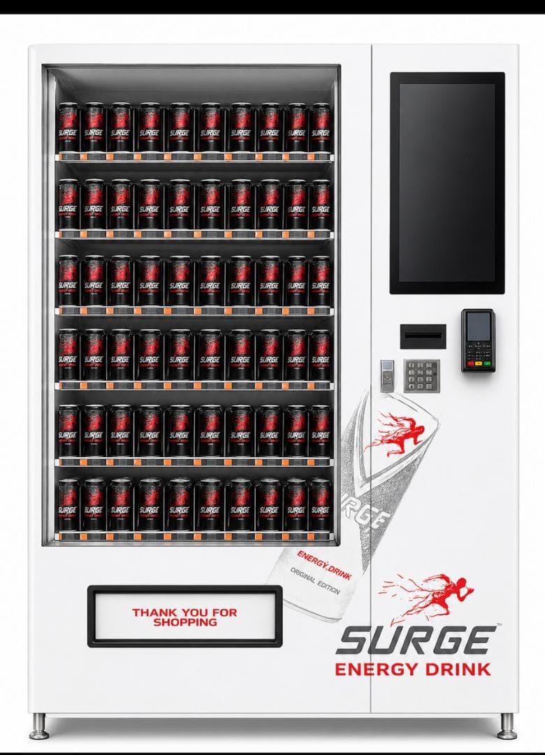 Arak smart vending machine with product display and digital screen